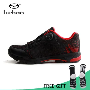 

Tiebao Men Leisure Bike Shoes Sapatilha Ciclismo MTB Self-Lock Breathable Bicycle Shoes Racing Athletic Sneakers Cycling Shoes