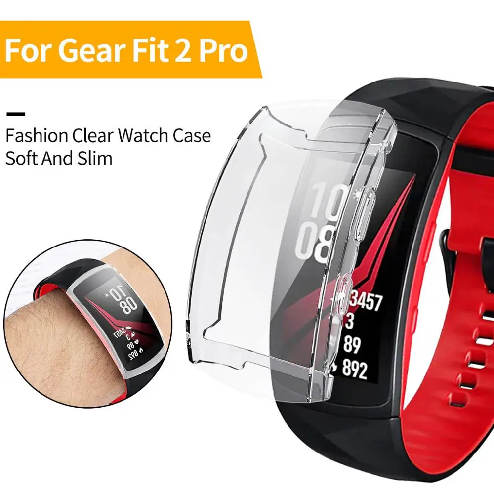 Мягкий прозрачный чехол для защиты экрана Samsung Gear Fit 2 Pro SM R360/R365 полная защита