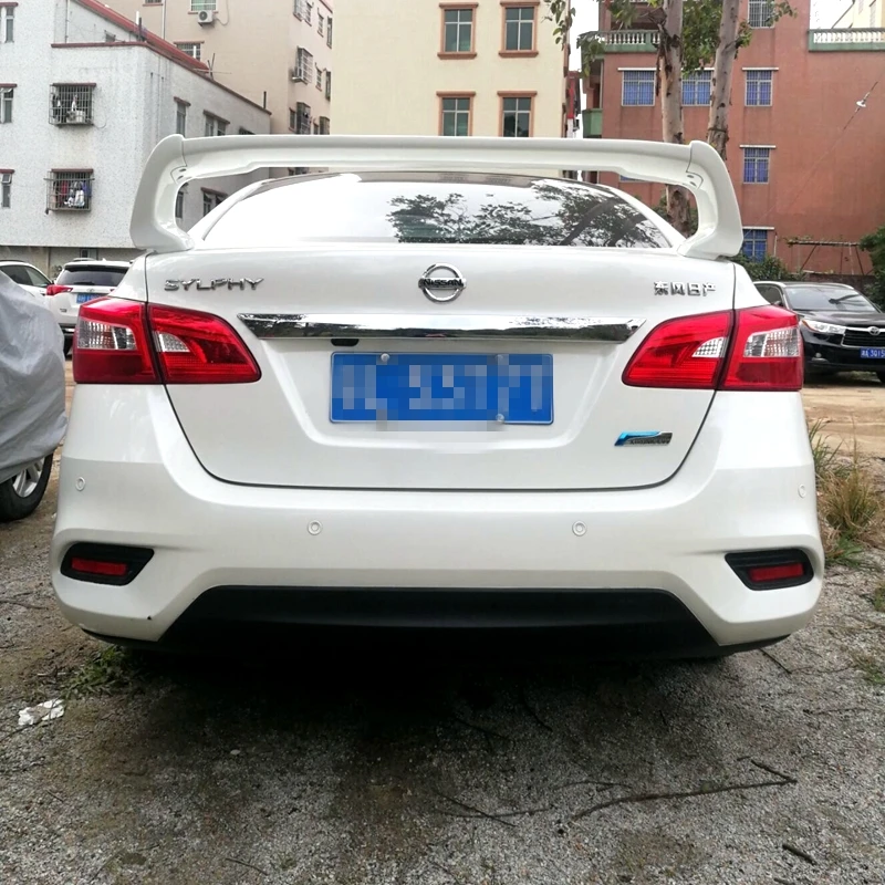 Для NISSAN Sentra спойлер 2012- высокое качество абс материал заднее крыло грунтовка цвет задний спойлер спортивный стиль
