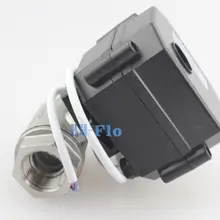 1/" DC12V cr-02 моторизованный шаровой Клапан, 3 Провода Управление BSP Нитки электрические Клапан