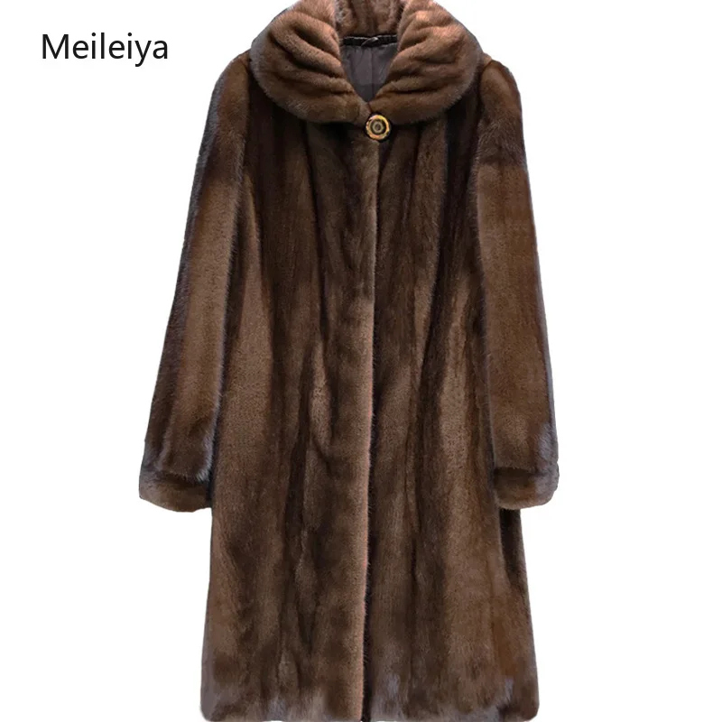 

2019 Winter New Fashion Womens Coffee Coat Long Faux Fur Jacket Oversized Parka Thick Warm Outerwear