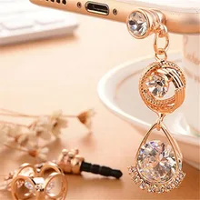 Новая буровая вспышка Ангел телефон Пылезащитная заглушка звезда, кристаллический шар Разъем для мобильного телефона Ангел девушка форма 3,5 мм наушники Пылезащитная заглушка