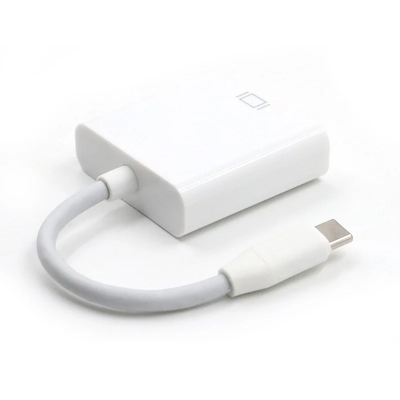 Профессиональный 4 K HD USB3.1 USB-C Тип C к VGA Женский Кабельный адаптер-переходник для Macbook Air Pro ноутбук