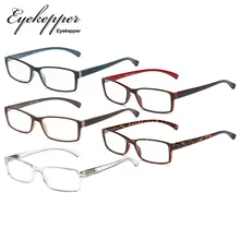 R178-Mix Eyekepper 5 пар прямоугольные очки для чтения удобные очки для чтения для женщин и мужчин