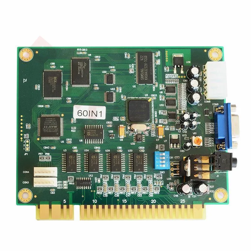 Классический 60 в 1 вертикальный Multi Arcade для игры JAMMA Board с поддержкой выхода CGA / VGA