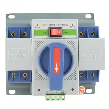 

1 pc Automatic Transfer Switch 220V 63A 2P Mini Dual Power Transfer Switch Circuit Breaker