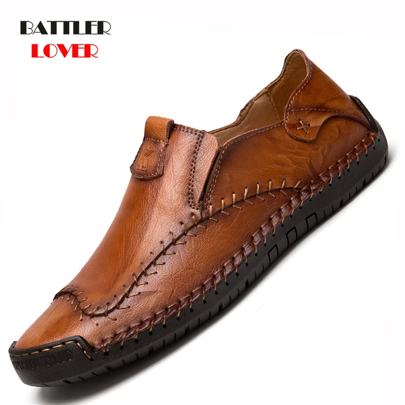 2019 Hot Mens Fashion Crocodile Soft Gommino Leather Driving Flats Casual Shoes 