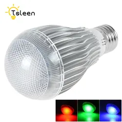 Tsleen E14 E27 Dimmable RGBW светодиодные лампы 5 Вт 10 Вт 85-265 В Красочные RGB LED лампа люстры свет + 24 ключ пульт дистанционного управления