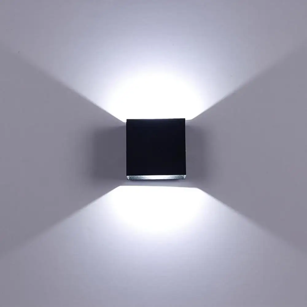 LED Wall Light 6W 12W Square Lamp For Indoor Bathroom Bedroom Bedside Living Room Lighting Lamps Fixture Wall Sconce