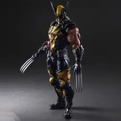 Фигурка Росомахи LOGAN X men X-men Play Arts Kai Wolverine James LOGAN Howlett играть арт Кай ПВХ фигурка 28 см кукла игрушка