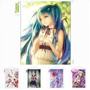 

Anime Miku Kantai Collection Dojin Scroll Painting By Numbers Microfiber Fabric Kancolle Amatsukaze Wall Picture Poster 100x70cm