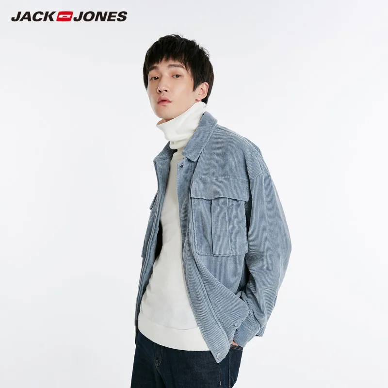

JackJones Men's Autumn Lapel Biker Jacket E|218321563