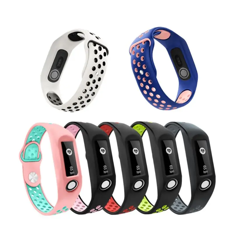 Two-tone Soft Silicone Wrist Strap Sports Watchband Replacement for Tomtom Touch Smart Watch Accessories