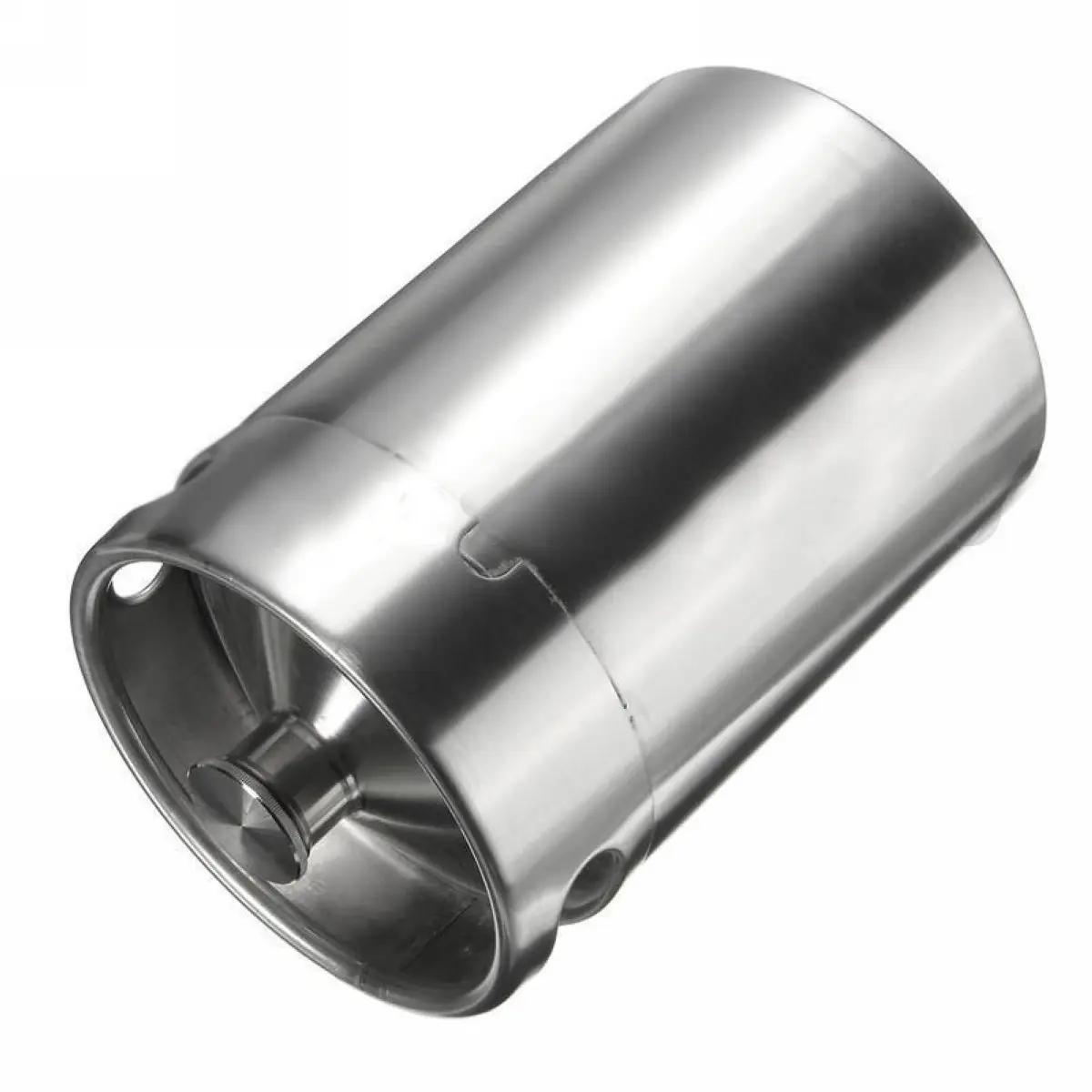 JX-LCLYL Stainless Steel Homebrew Mini Keg Growler Beer Brewing Making 5L 170oz Silver