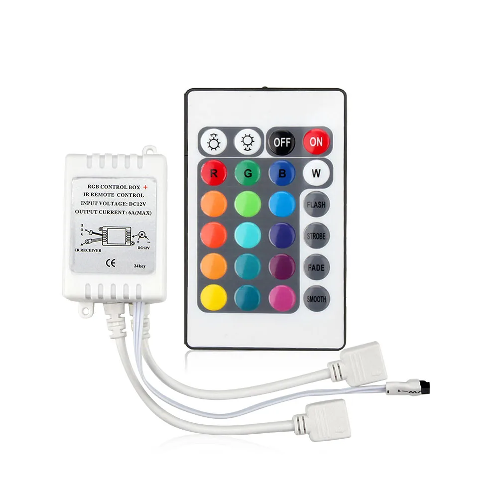 12 В светодиодные ленты свет RGB контроллер 44/24 ключи Wi Fi Bluetooth светодиодный контроллер для 2835 5050 светодиодные ИК беспроводной отдаленных