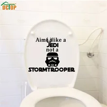 Забавный Штурмовик, плакат на унитаз, наклейка на сиденье, Звездные войны, цитата, WC, наклейка на унитаз, s винил, дверь в ванную, сделай сам, наклейка, домашний декор