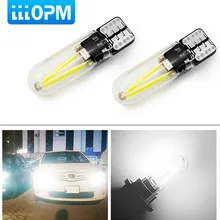 2 шт. новые W5W led T10 cob стекло автомобиля светильник со светодиодными нитями на авто автомобилей Чтение купольная лампа DRL стайлинга автомобилей 12v 24v