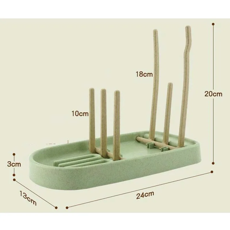 Полезная детская сушилка для бутылок, Простая подставка для чистки дерева, сушилка, полка, кухонный держатель для кормления, инструменты