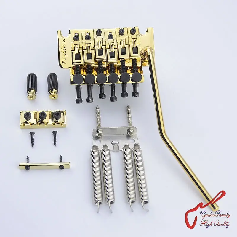 

Genuine GuitarFamily Tremolo System Bridge FRT03000 Gold ( without original package ) MADE IN KOREA