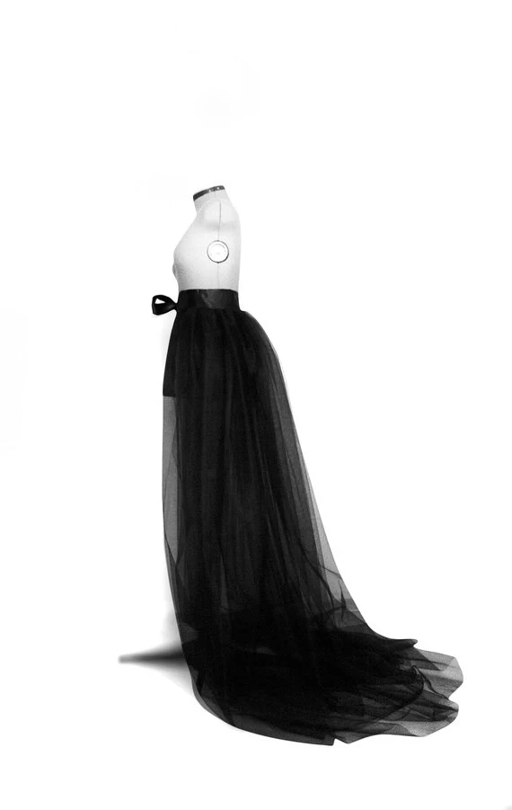 Модная женская фатиновая юбка-пачка трапециевидной формы, длинная юбка для свадебной вечеринки, выпускного вечера, платья принцессы, сетчатые макси юбки черного, синего, красного, белого цвета