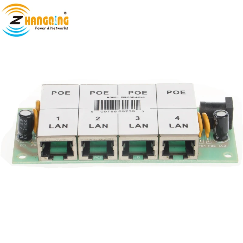 Пассивная коммутационная панель 4 порта питания через Ethernet POE инжектор без чехол
