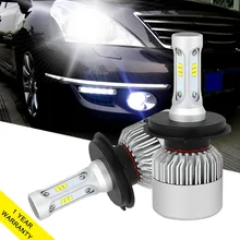 72W 8000LM Car Light Bulb H4 Led Headlight lamp H11 H7 H1 H3 9005 9006 6500K white Automobiles Headlamp fog light