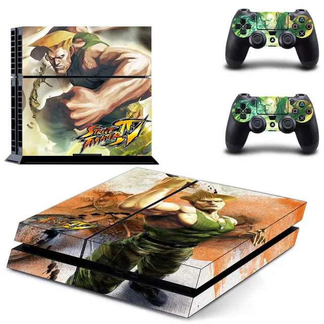Best Offers Street Fighter IV Guile Skin Sticker Cover for Sony PS4 PlayStation 4 Console and 2 controller skins