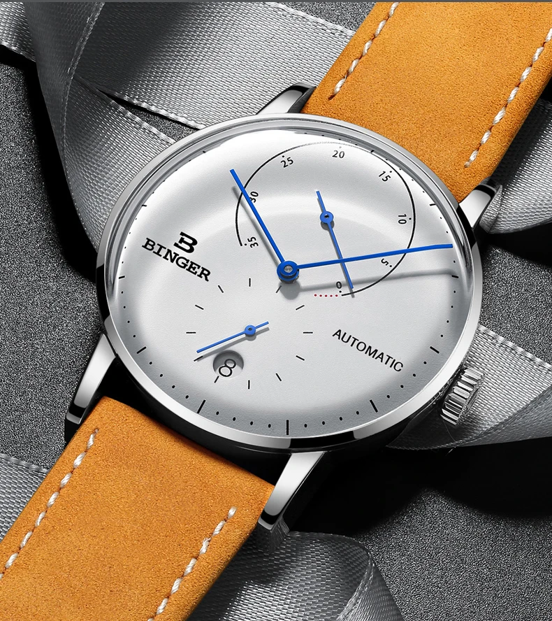 Швейцарский Бингер мужской роскошный бренд часов автоматические механические мужские s часы сапфир мужской Япония движение Мужчины t reloj hombre B-1187-1