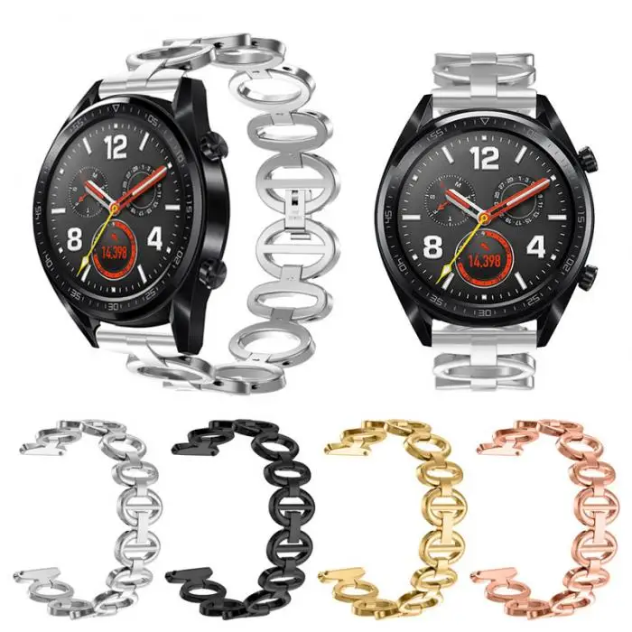 22mm Stainless Steel Watch Band Replacement Strap for HUAWEI WATCH GT DU55