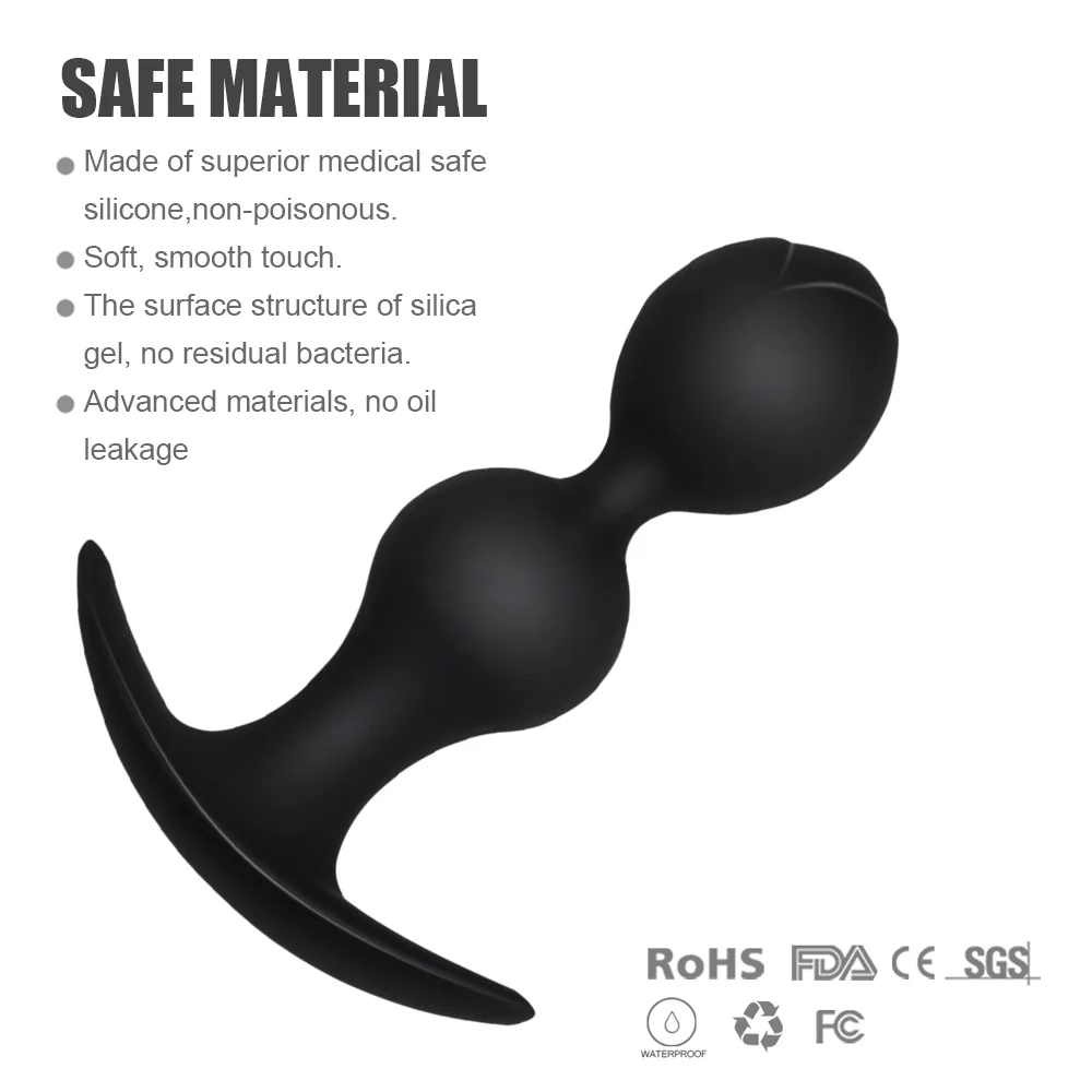 Waterproof Silicone Prostate Massager Anal Plug For Women Men Couples Gay Anal Beads Butt Plug Sex Products Shop Anal Sex Toys-8