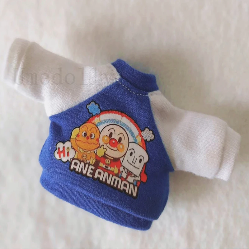 

1PCS Cute Cartoon OB11 Doll Crewneck Hoodies Clothes for obitsu 11,GSC Doll Clothing Accessrioes