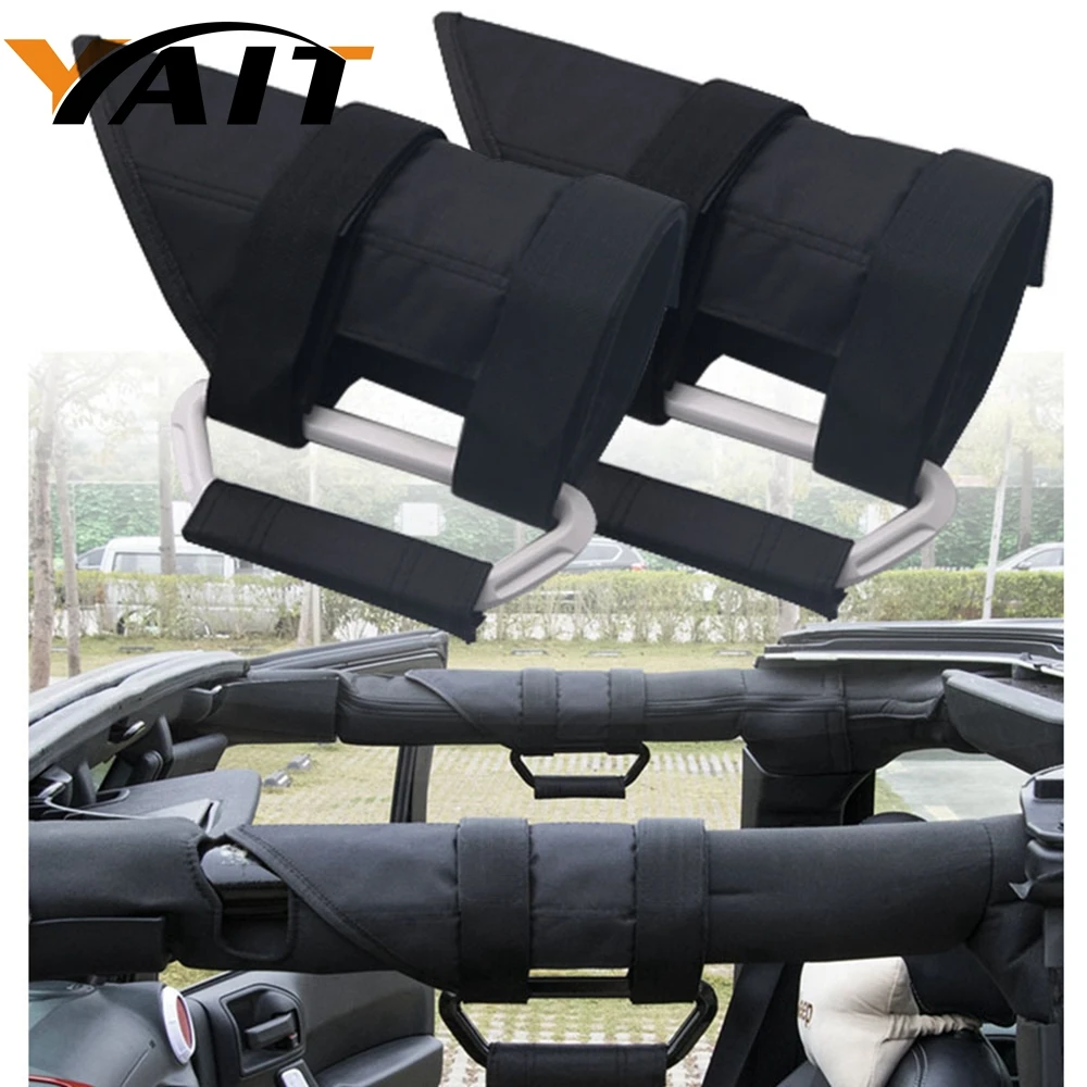 Us 22 48 12 Off Yait Car Interior Roll Bar Metal Armrest Headrest Grab Handles Off Road Accessories Fit For Jeep Wrangler Yj Tj Jk 2007 2018 In Car