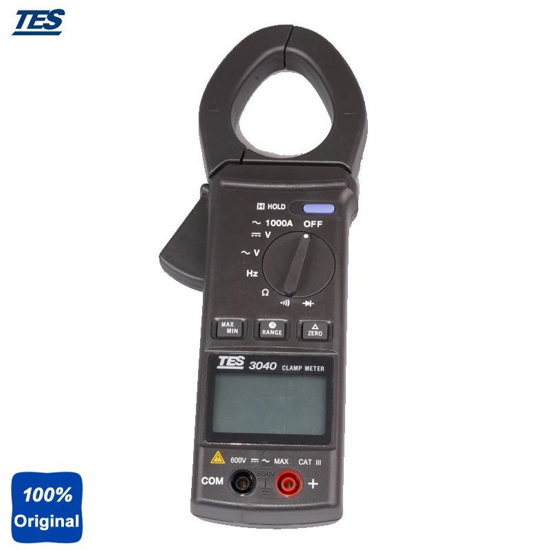 TES-3040 Auto-power Off with Data Hold and MAX/MIN Mode AC Clamp Meter TES-3040 Auto-power Off with Data Hold and MAX/MIN Mode AC Clamp Meter