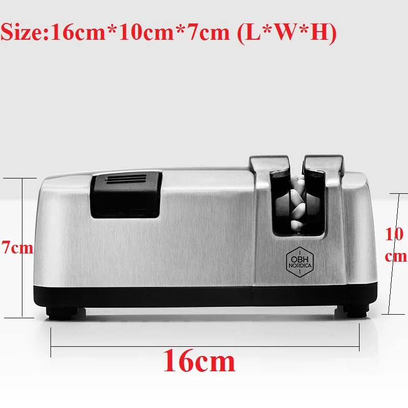 1 шт. 40 Вт/50 Гц электрическая точилка для ножей автоматический многофункциональный Быстрый бытовой стальной инструмент кухонная утварь утолщение приготовление пищи 220 В
