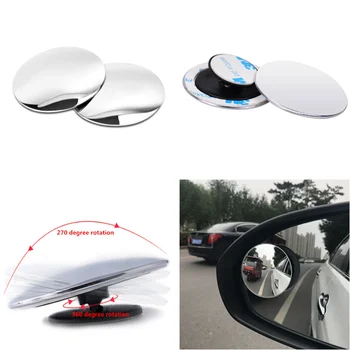 

2pcs Car 360 degree Wide Angle small Round Mirror Rear View Mirror for Mazda 2 3 5 6 CX-3 CX-4 CX-5 CX5 CX-7 CX-9 Atenza Axela