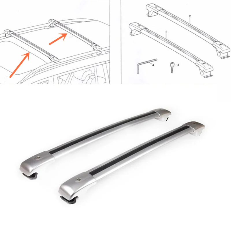 Fitfor Infiniti QX50/qx70/QX80-16 Серебристый Крест крючок на крыше грузового Чемодан стойки