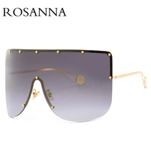 ROSANNA, винтажные Защитные солнцезащитные очки, маска, солнцезащитные очки для женщин и мужчин,, негабаритные ветрозащитные очки, одна оправа, большая оправа, солнцезащитные очки