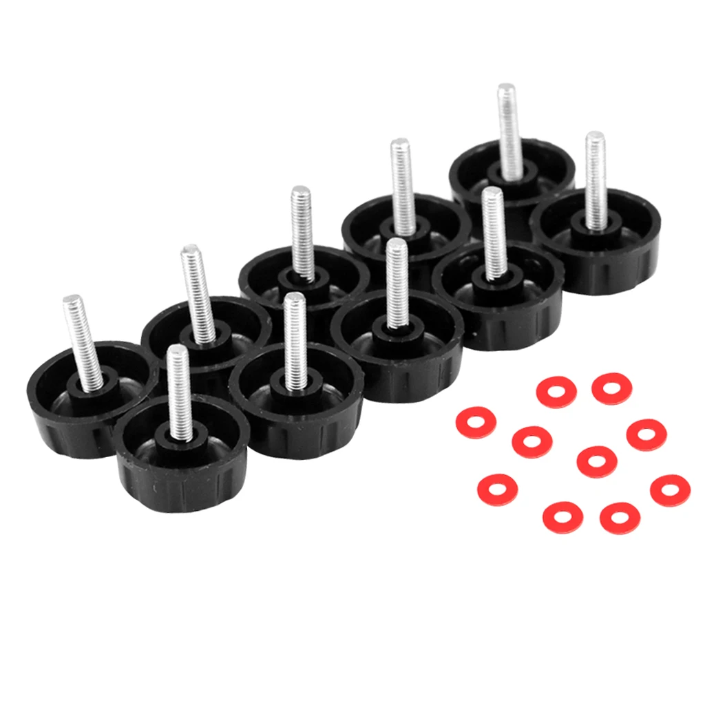 10 Pcs. 2mm Plastic Screw Knob Replacement Screws Nuts For Fishing Reel Stationary Roller Replacement Handle