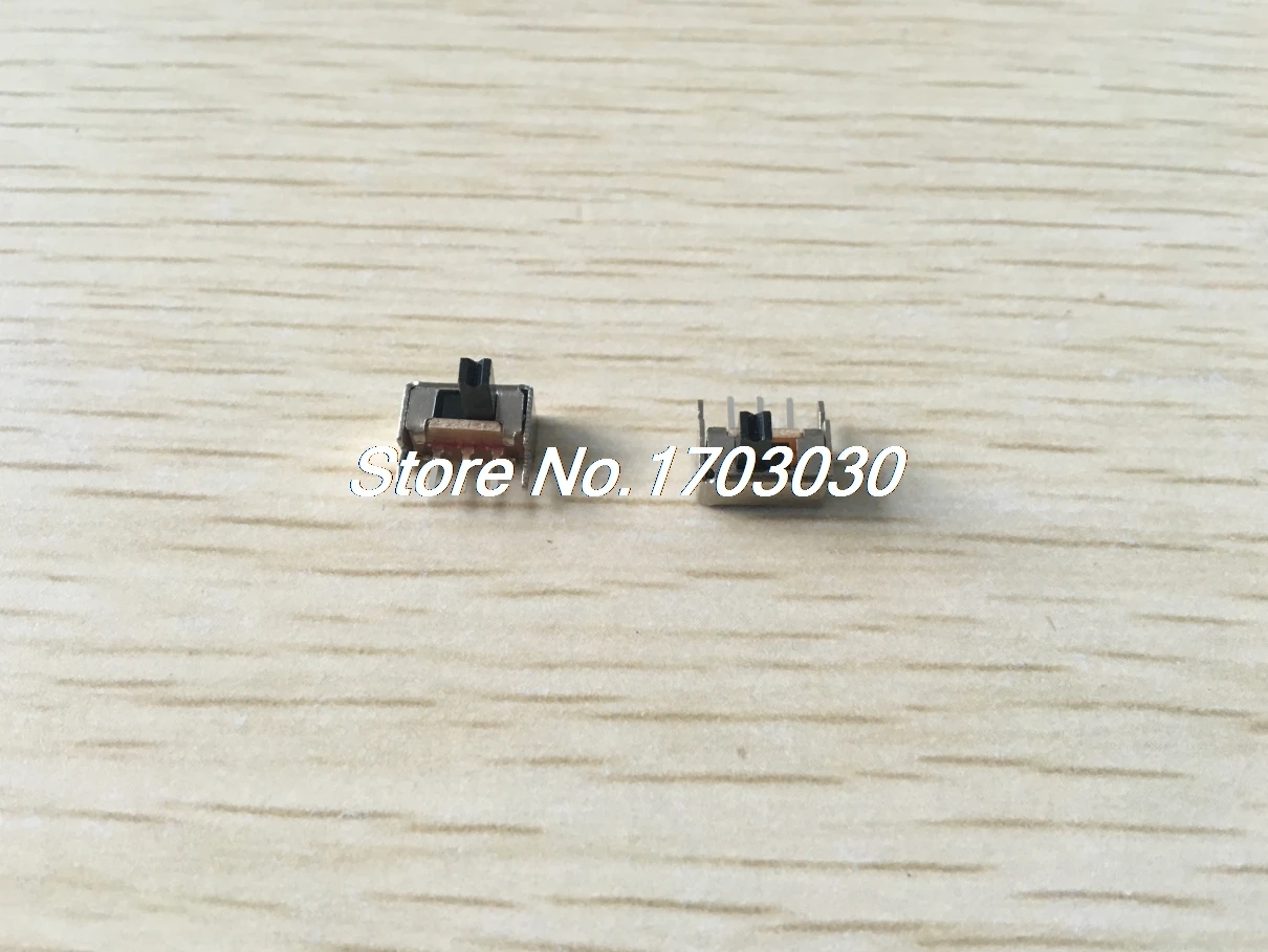 

20x Panel PCB 3 Pin 2 Position 1P2T SPDT Mini Slide Switch Side Knob 0.5A 50V DC