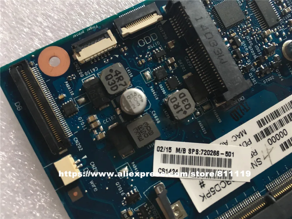 720266-001 для Envy 17J M7 720266-601 для HP материнской платы 720266-501 6050A2549801-MB-A02