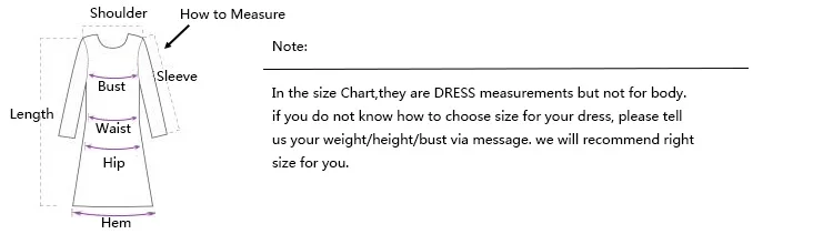 dress size measure 750 211