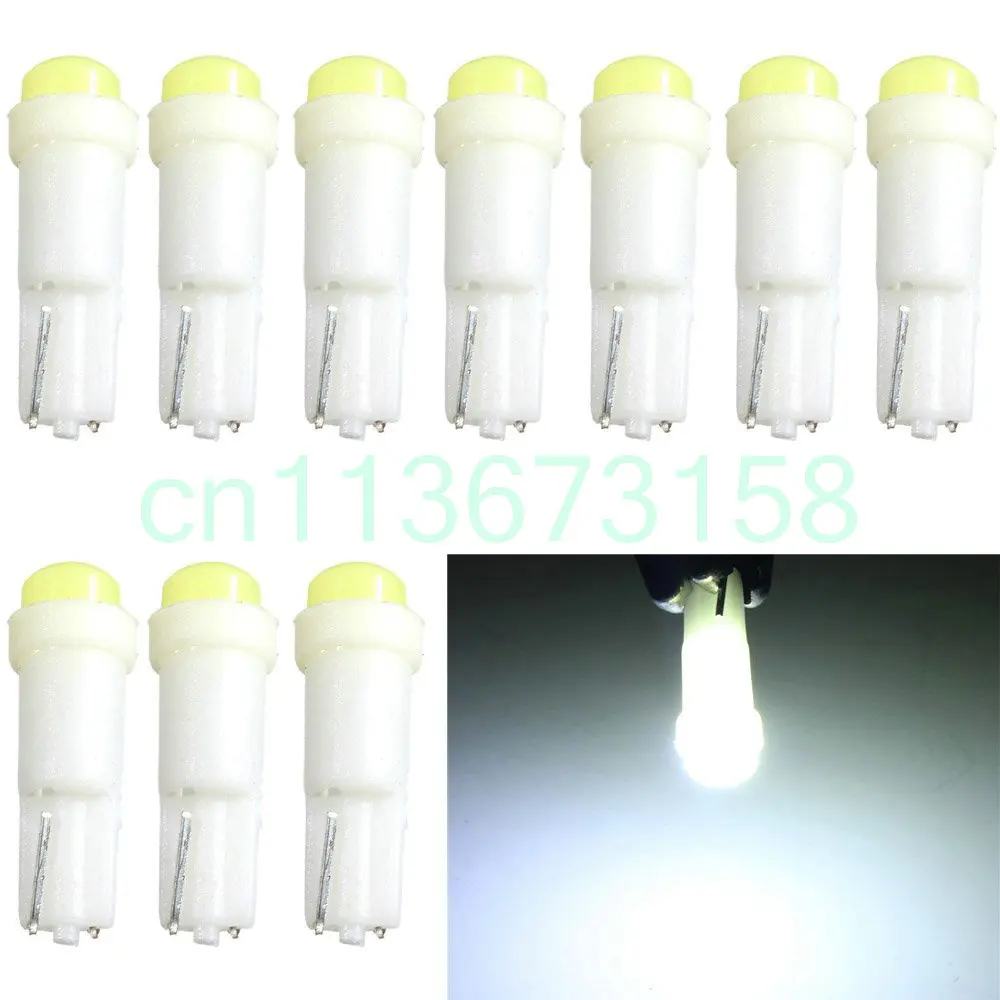 10 шт. 12V 20Lums белый T5 / 74 73 2723 2721 1 SMD светодиодный Авто клиновидные боковые датчик