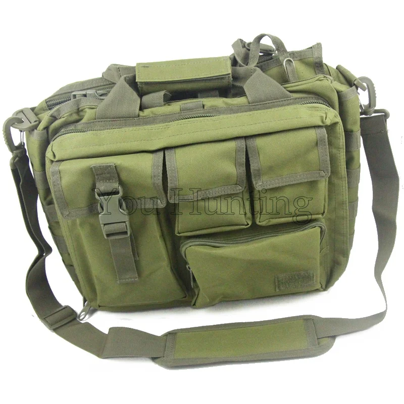 OD Green 15" Outdoor laptop Bag Tactical Hunting Camping Hiking