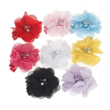 

Supreme Baby Girls Children Kids infant Flower Chiffon Hairgrips Nice Headdress Hair wear Cute Headwear Lovely Hair Accessories