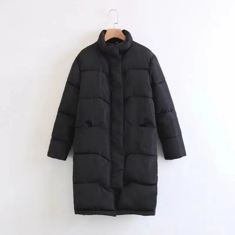 Хлопковая куртка средней длины в Корейском стиле; хлопковая куртка больших размеров для студентов; утепленная хлопковая куртка прямого кроя