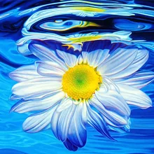 Цветы в воде Искусство Ручная роспись креативная Цифровая живопись маслом 24 цвета пигментная щетка картина DIY живопись по номерам