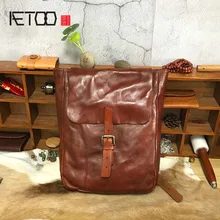 AETOO кожаный Ретро ручной цветной мыть водного дерева кожи трав