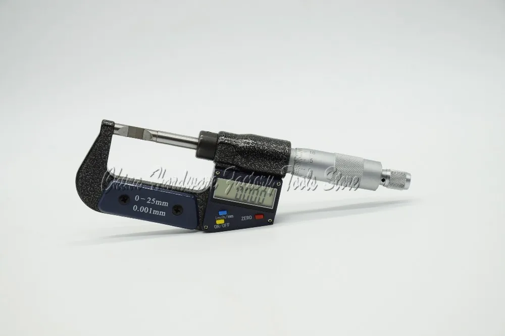 0-25 мм Цифровой лезвие микрометр, лезвие 0,4 мм цифровой микрометр электронное лезвие микрометр