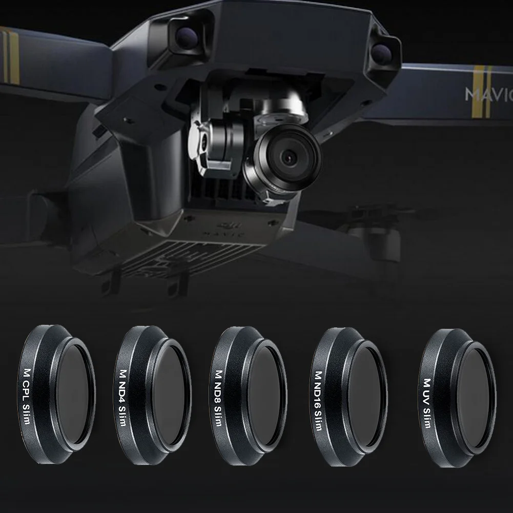 HD фильтр объектива CPL поляризационный + ND4 ND8 ND16 УФ для DJI Mavic pro RC|Фотофильтры