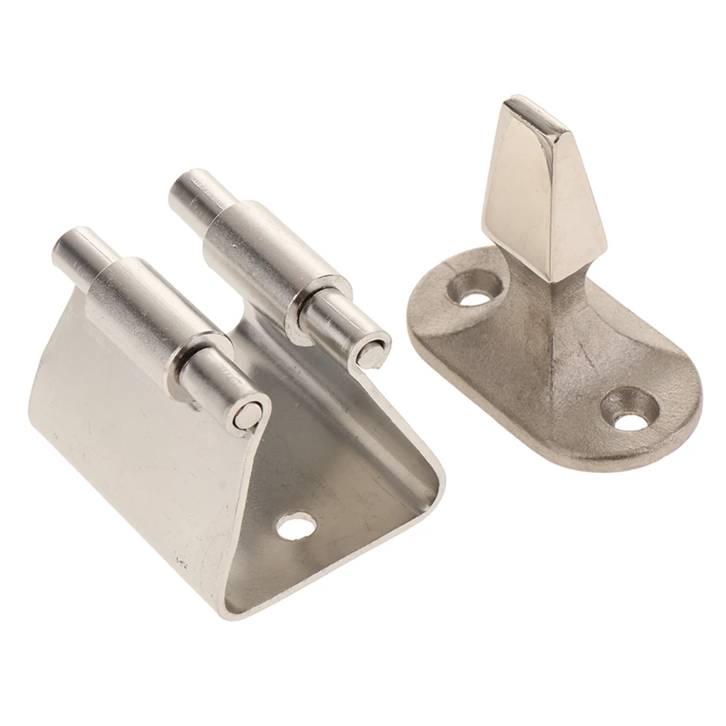 1 Set Small Stainless Steel Door Holder Lock Latch Hatch Handle Catch Boat